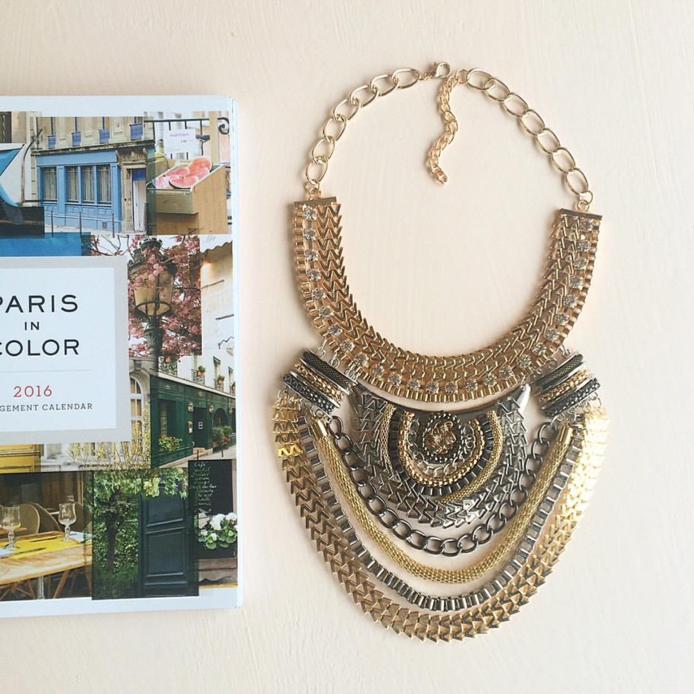 Beautiful Aztec Statement Necklace! - image 1